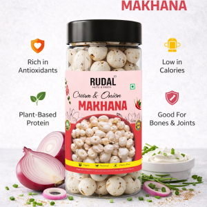 Cream & Onion Roasted Makhana (70-grams) - Image 4