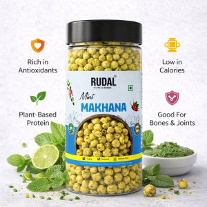 Mint Roasted Makhana (70-grams) - Image 5